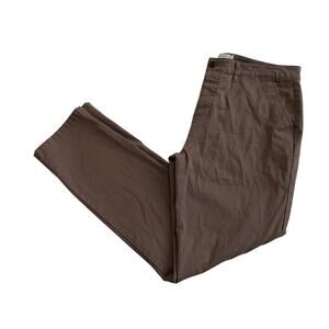 ASOS Design Slim Chinos Light Brown Mens 36 Button Fly Flat Front Casual